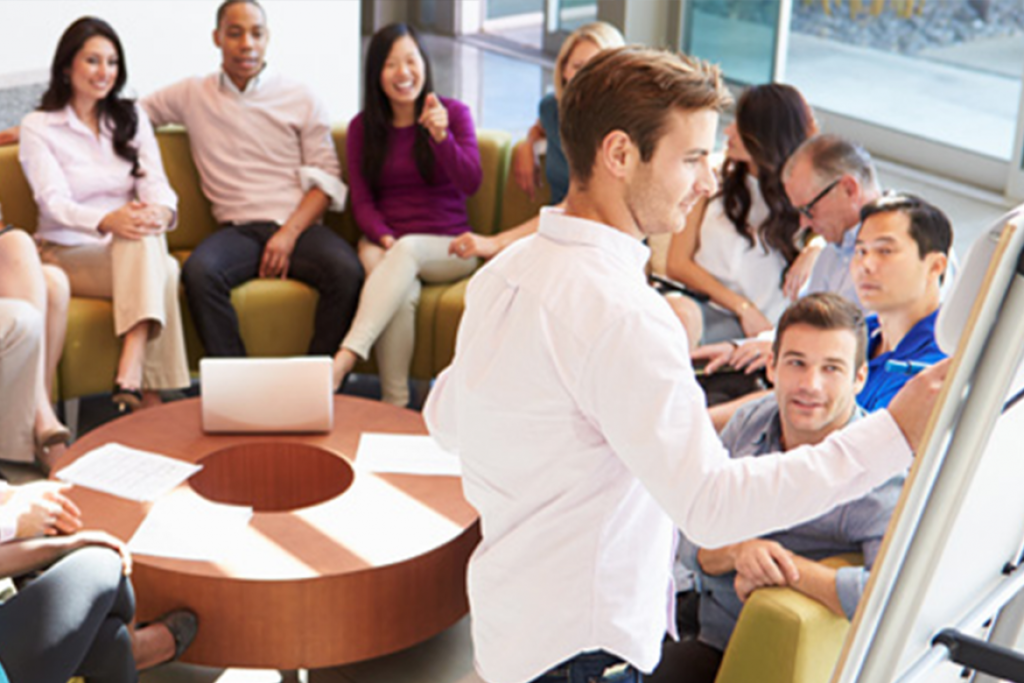 Séance de coaching d'équipe coaching d'équipe